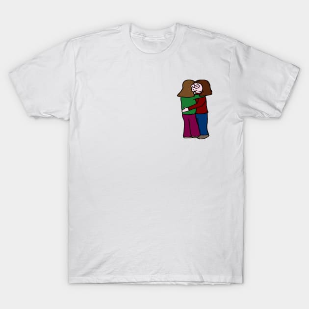 Hug T-Shirt by DogCameToStay